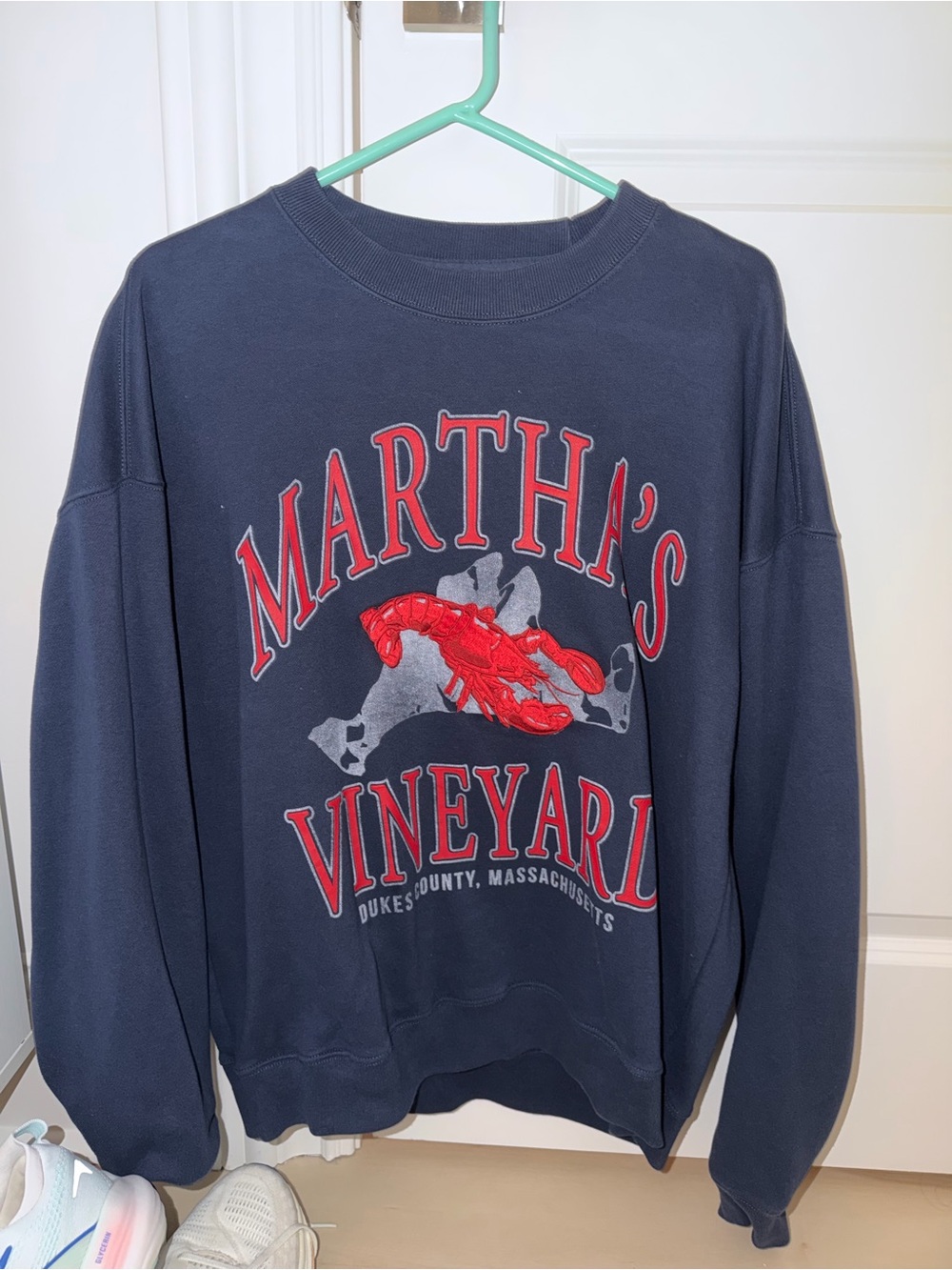 Abercrombie & Fitch Navy Crewneck